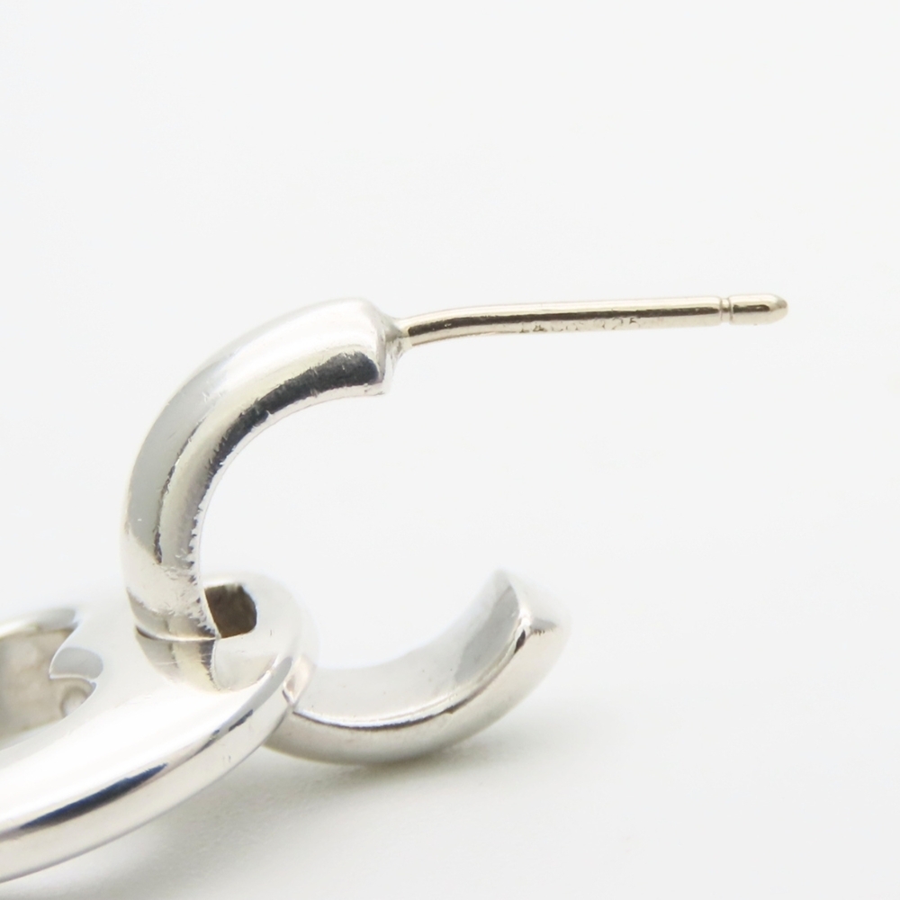 Tiffany & Co. Pierced Heart Sterling Silver 925 Open Swing Earrings for Women - Picture 8 of 10